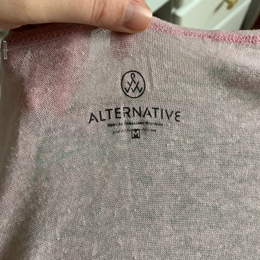 NWT Pink Heathered Crop Top - Picture 5 of 6